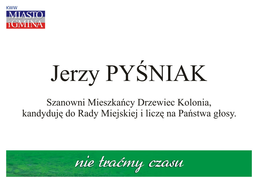 Wybory samorządowe 2014 - kandydaci do Rady Miasta i Gminy Nałęczów